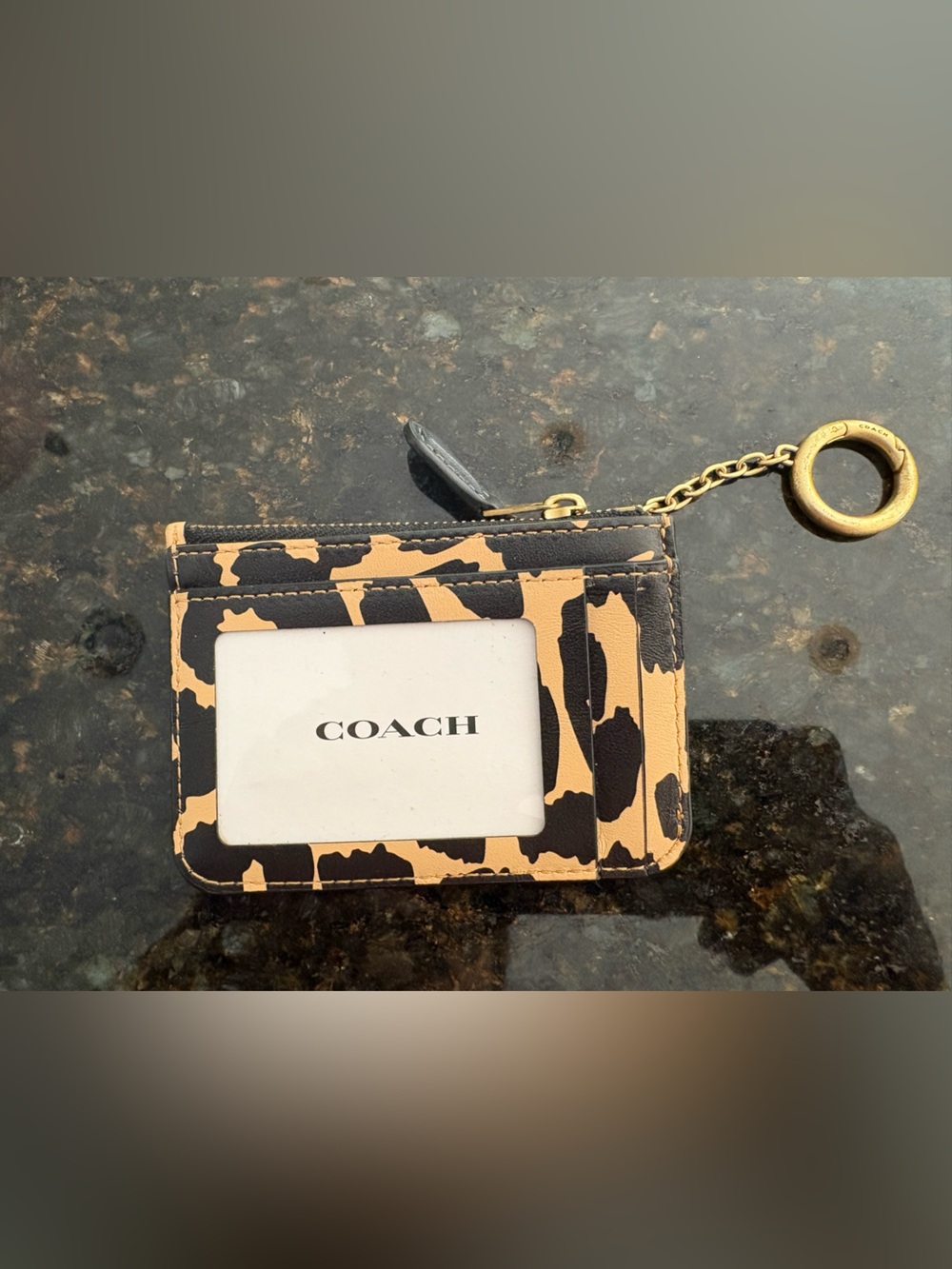 Card holder with key ring